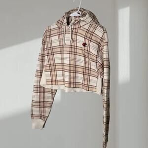 NWOT- Champion Cropped Hoodie- fleece (Women’s Small)